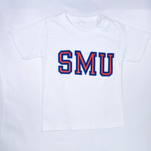 Vintage 1980s SMU Southern Methodist University Short Sleeve T Shirt 4T / 4 - 5 - Picture 7 of 7